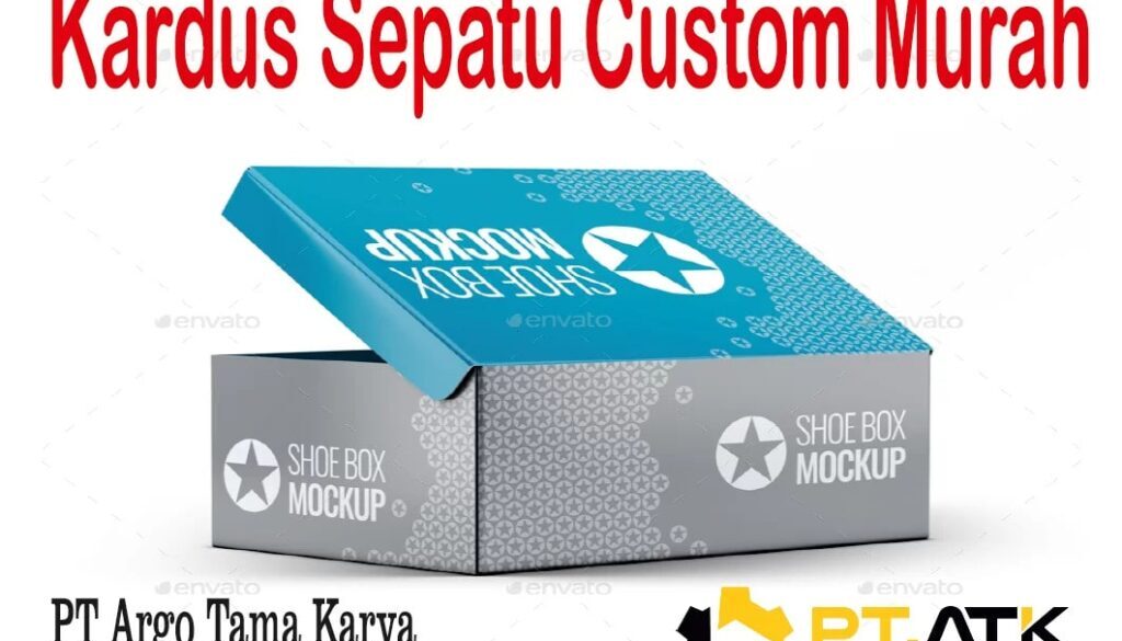 Jual Kardus Sepatu Custom di Benda