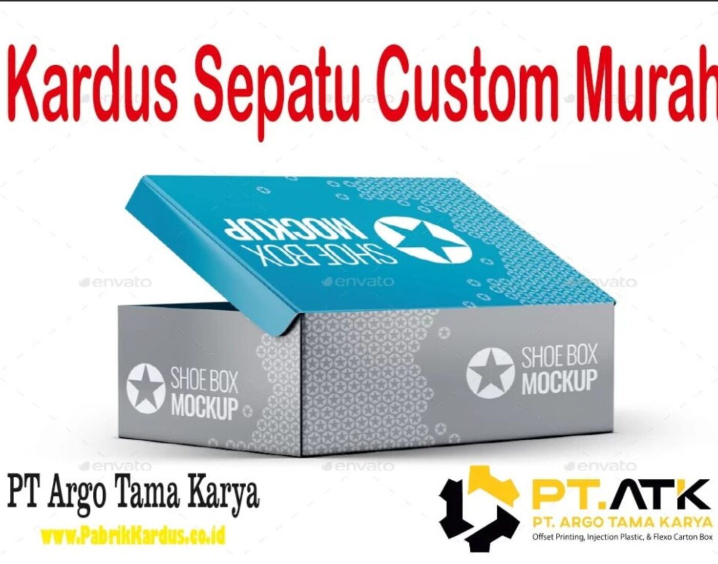 Jual Kardus Sepatu Custom di Benda