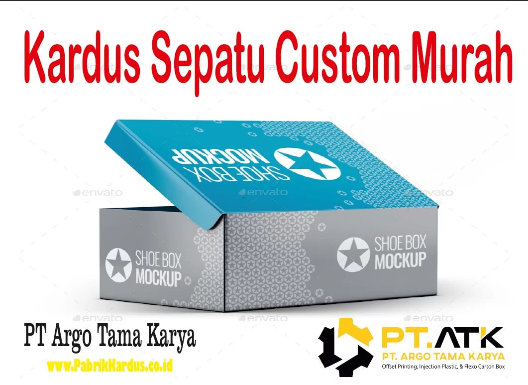 Jual Kardus Sepatu Custom di Benda