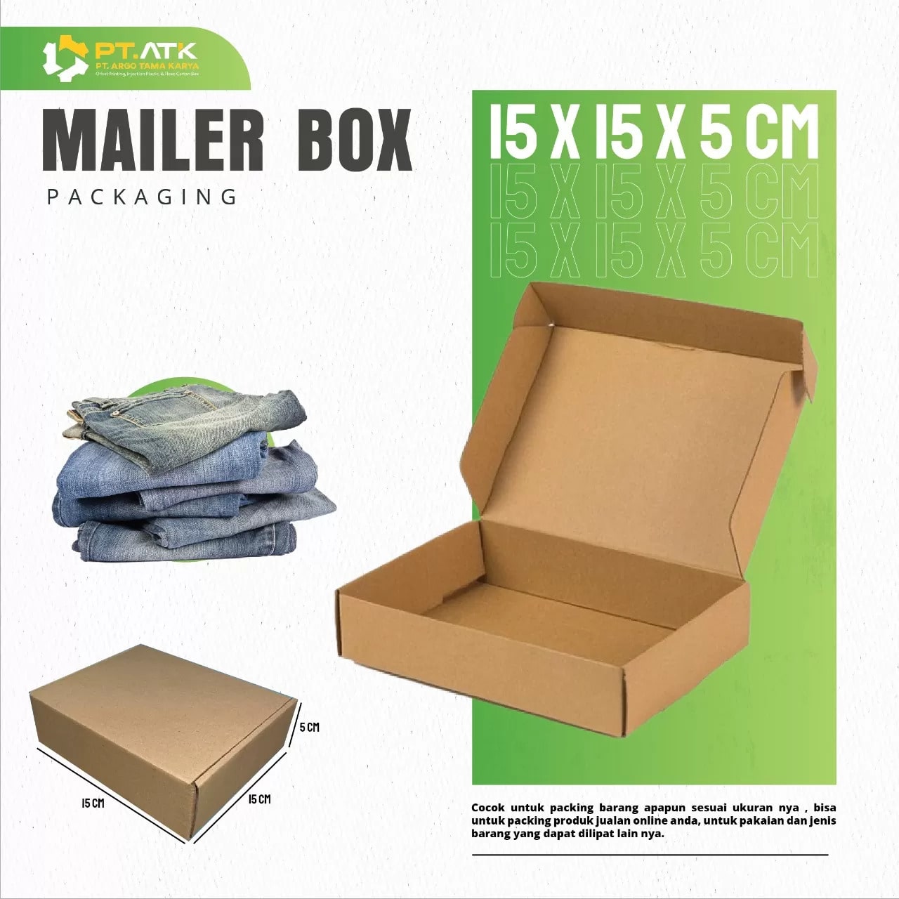 Jual Karton Box Polos di Kuningan
