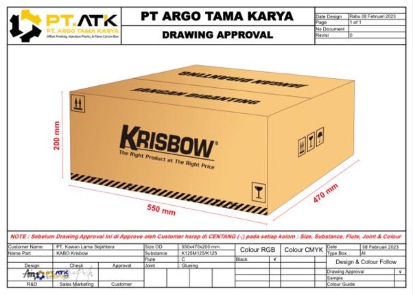 Karton Box Krisbow