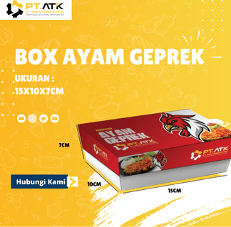 Box Kemasan Ayam Geprek