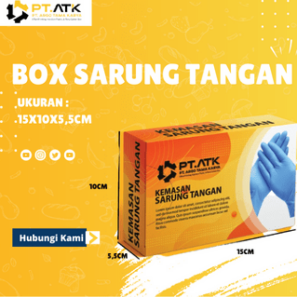 Box Kemasan Sarung Tangan