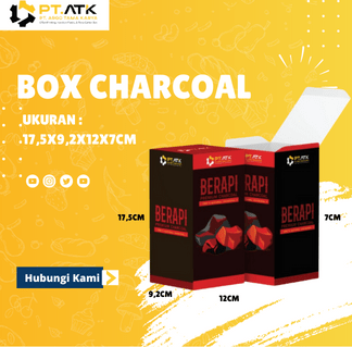 box kemasan charcoal