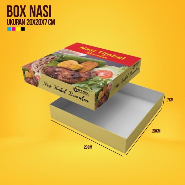 Kemasan Box Nasi Atas Bawah