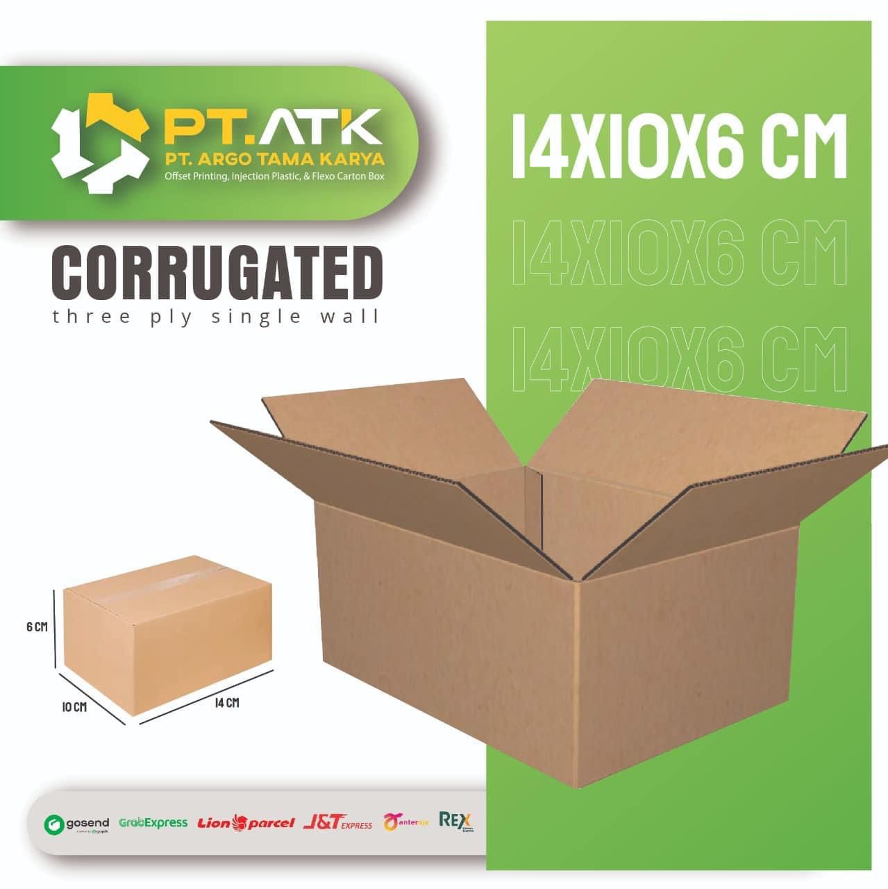 Karton Box Polos Ukuran 14x10x6