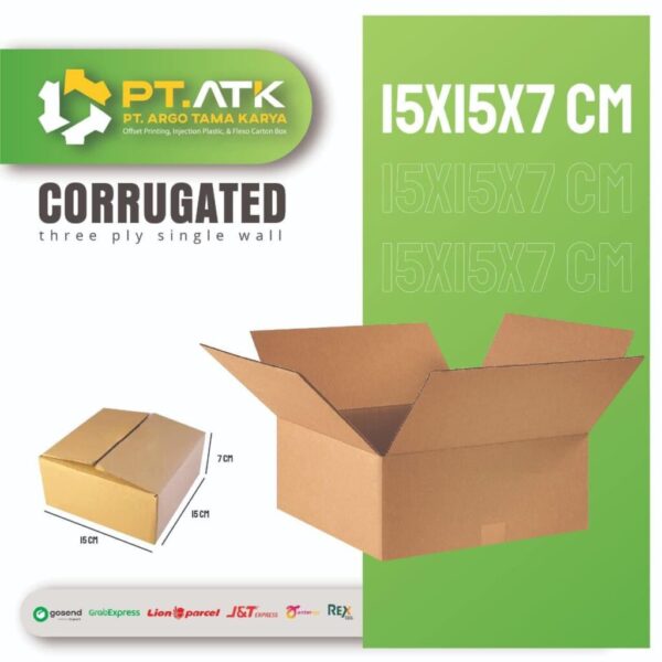Karton Box Polos Ukuran 15x15x7
