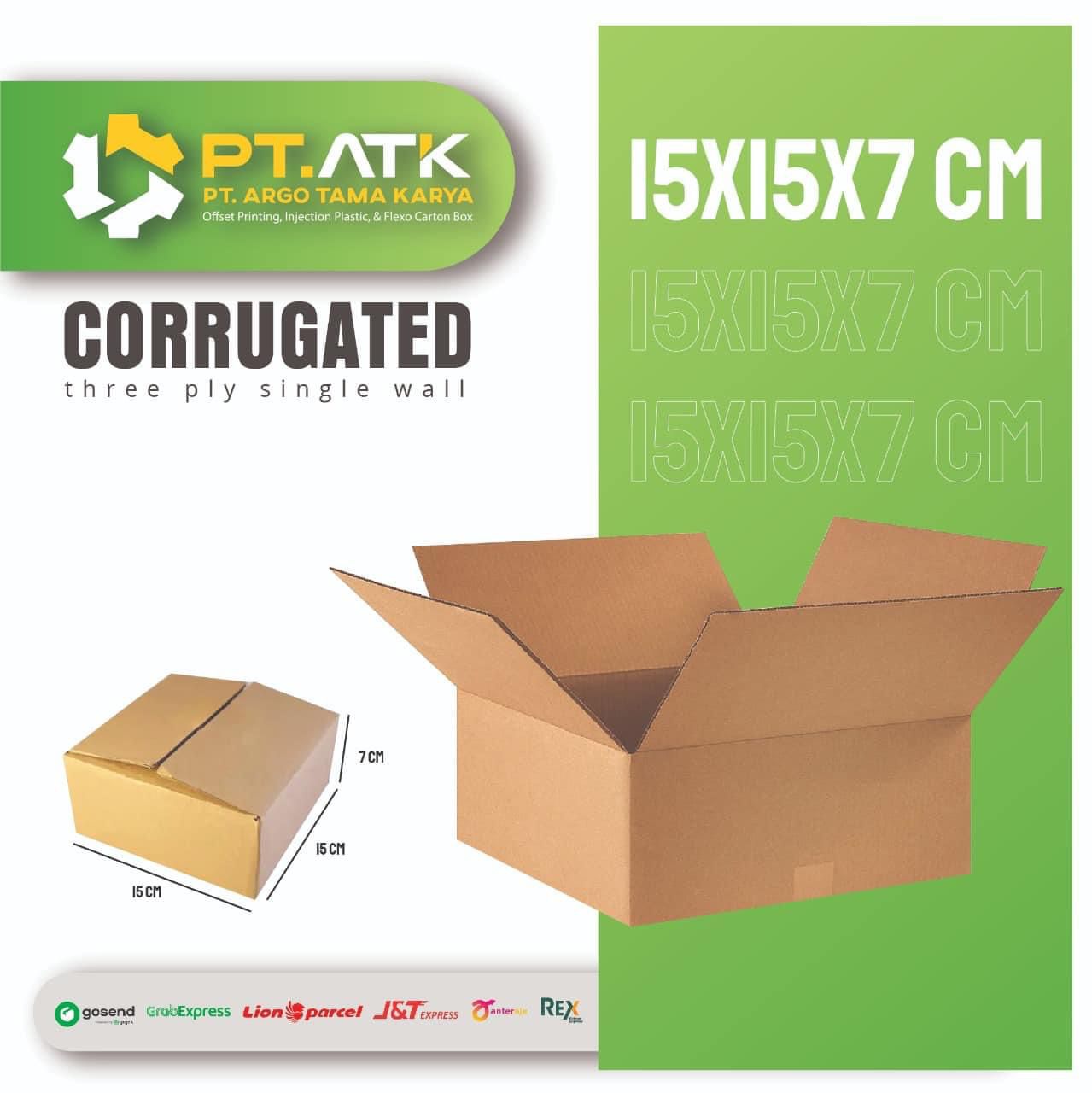 Karton Box Polos Ukuran 15x15x7