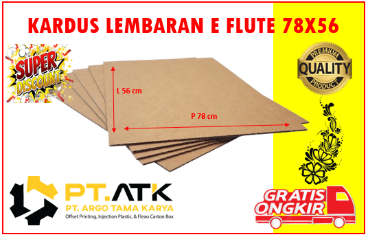 Kardus Lembaran E Flute